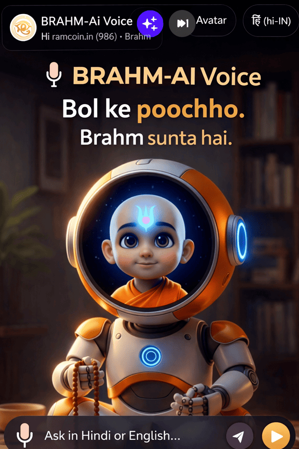 Hindi-first BRAHM-AI Voice
